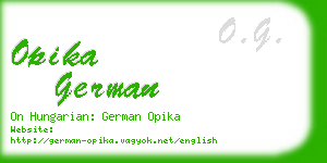 opika german business card